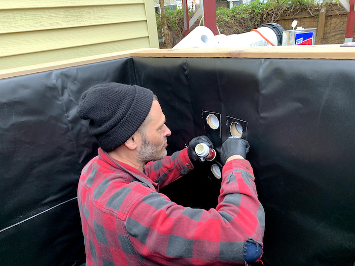 Building a hot tub